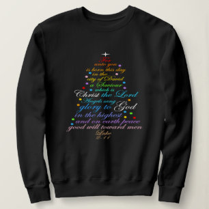 En Frälsare är född Lukas 2-11 Julgran T-shirts