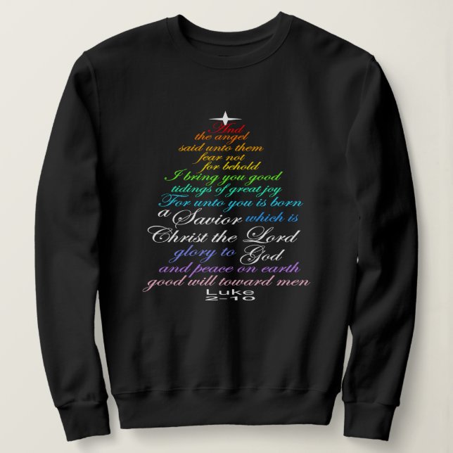 En Frälsare är född Lukas 2-11 Julgran T-shirts (Design framsida)