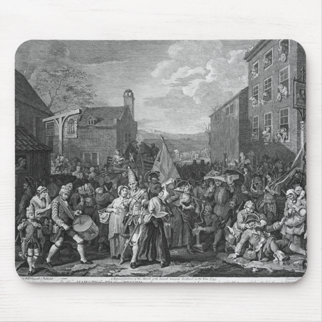 En framställning av mars av vakterna musmatta (Framsidan)