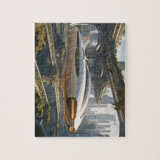 En framtidens flygbil. pussel