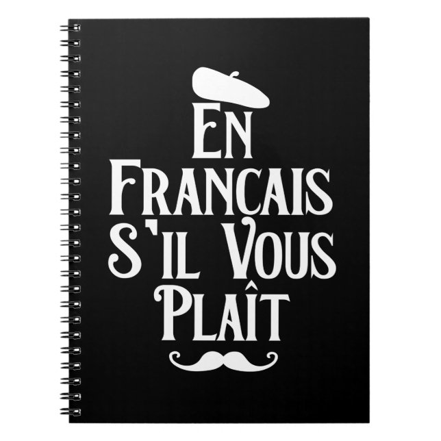 En Francais S'il Vous Plait - Fransk Language Anteckningsbok (Framsidan)