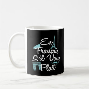 En Francais S'il Vous Plait - Fransk Language Kaffemugg