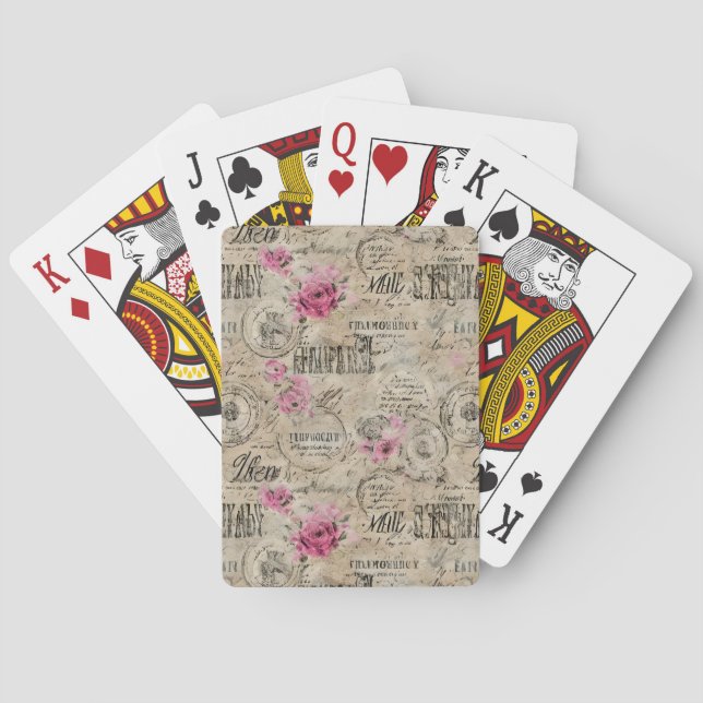 En fransk efemär designserie 24 casinokort (Baksidan)