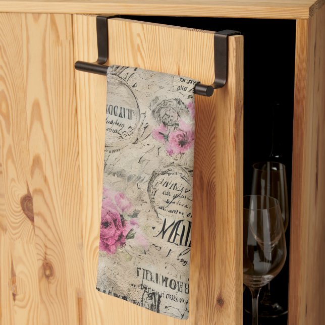En fransk efemär designserie 24 kökshandduk (Thirds Fold)