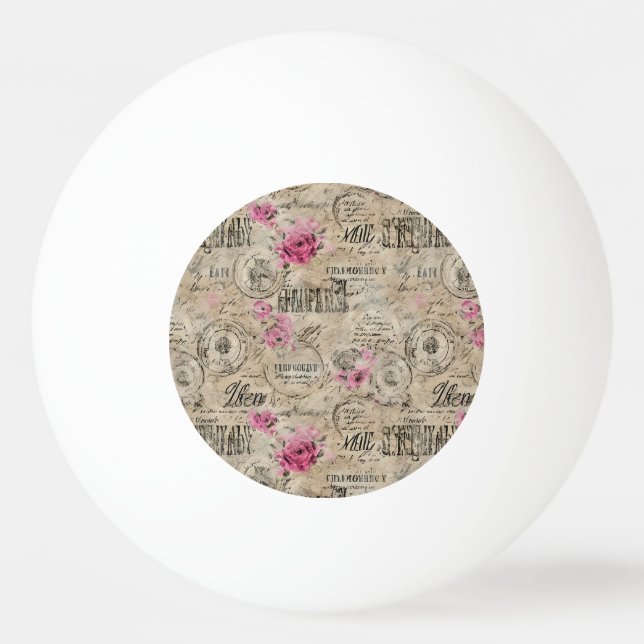 En fransk efemär designserie 24 pingisboll (Framsidan)