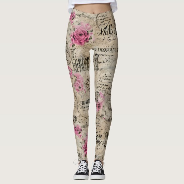 En Fransk Ephemera Design Series 24 Leggings (Framsida)