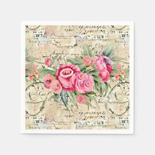 En Fransk Ephemera Design Series 26 Pappersservett (Framsidan)