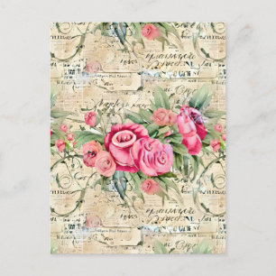 En Fransk Ephemera Design Series 26 Vykort