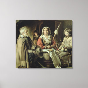 En fransk insida, c.1645 canvastryck