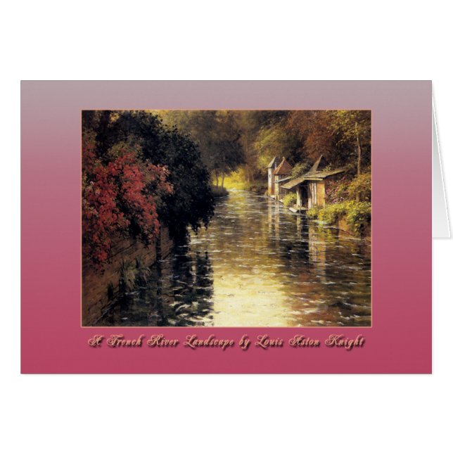 En Fransk Landskap av Louis Aston Knight Hälsningskort (Framsidan Horizontal)
