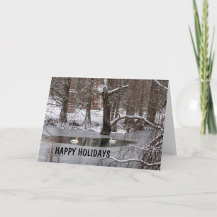 EN FREDLIG/BEAUTIFULL PLATS FÖR CHRISTMAS-KORT KORT