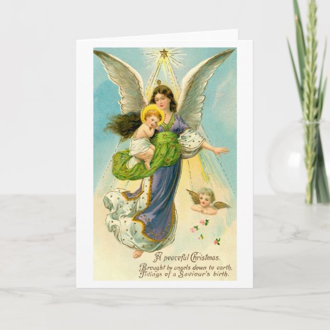 En fredlig jul helgkort (Framsida)