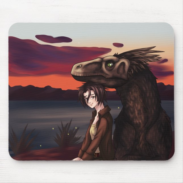 En fredlig kväll musmatta (Framsidan)