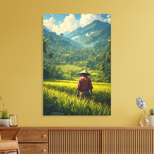 En Fredlig Skörd Canvastryck (Insitu (Vardagsrum))