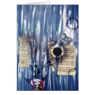 En fridfull tillhåll hälsningskort