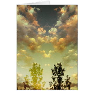 En fridsam himmel hälsningskort