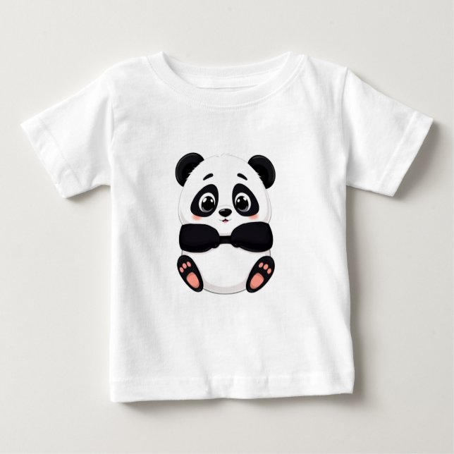 En Friendly Lycklig Panda T Shirt (Framsida)