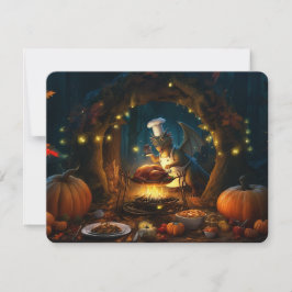 En Friendsgiving-fest väntar Julkort
