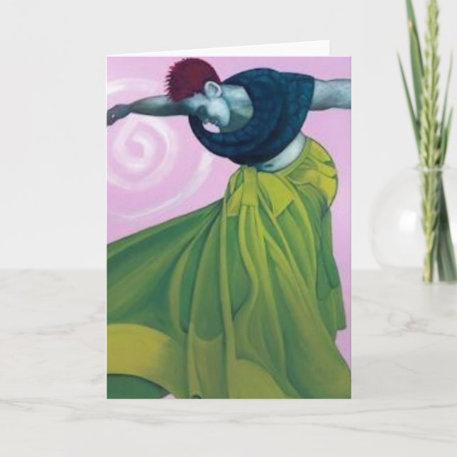 En frigjord kvinna dans kort (Framsida)