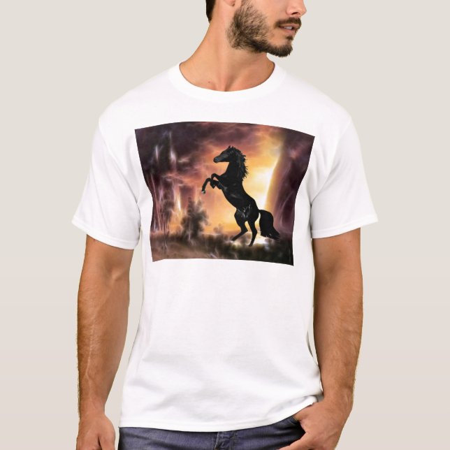 En frisisk hingst tee shirt (Framsida)