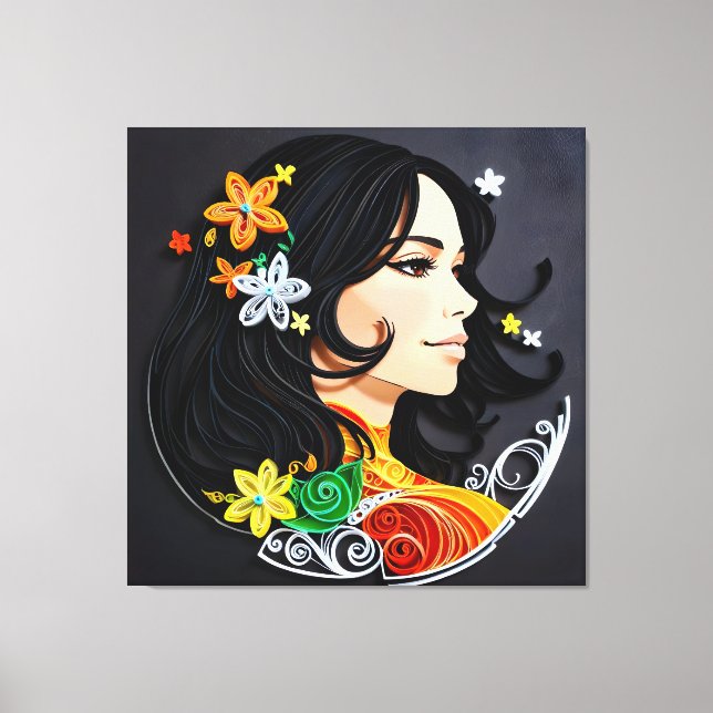 En fru canvastryck (Framsida)