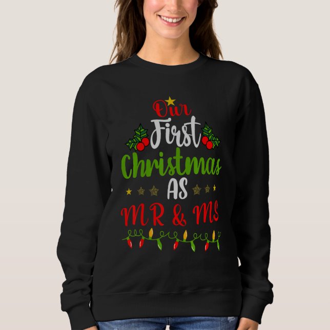 En fru Make vår första jul som Mr & Mr. T Shirt (Framsida)