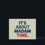 (EN) Fru talman! Omröstning om valresultat 2024 Vykort<br><div class="desc">(EN) Fru talman! 2024 Valomröstning Demokrat Omröstning Presidentvalskandidat Kampanj</div>