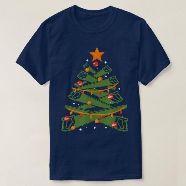 En ful juldesign med Julafton träd gjord av T Shirt (Design framsida)
