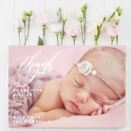 En Fullständig Anpassad Foto Baby Shower Tacksamhe Vykort