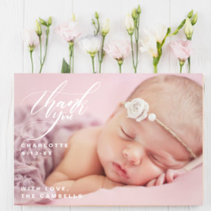 En Fullständig Anpassad Foto Baby Shower Tacksamhe Vykort