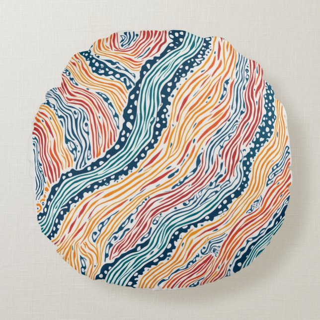 En fullt av ärlighet rund kudde (Framsidan)