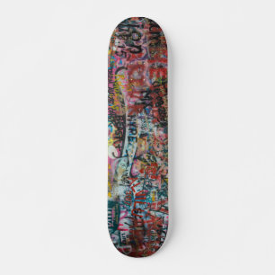 en fullt av graffiti mini skateboard bräda 18,5 cm
