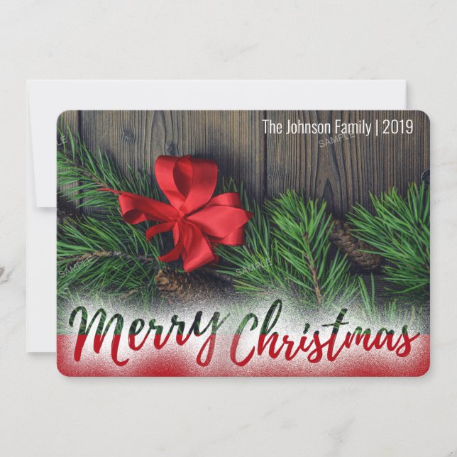 En Fullt Helgdagar med en fotojul Hälsning (Framsida)