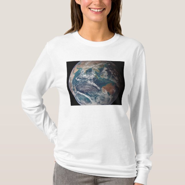 En fullt som visar globala data tee shirt (Framsida)