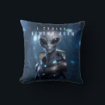 En futuristisk kudde design som uttrycker tillväxt<br><div class="desc">En modern dekorativ kudde med ett futuristiskt utomjordiskt motiv i kombination med affirmationen ”Jag utvecklas bortom formen”. Denna produkt blandar science fiction-estetik med ett lugnande och meningsfullt budskap och skapar en unik accent för alla utrymmen.</div>