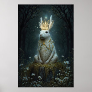 En fyraårig hare sitter på en stump poster