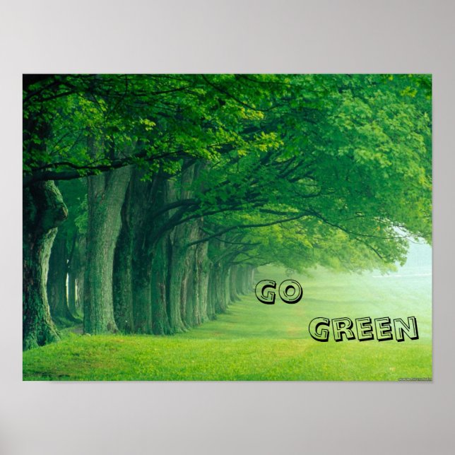 En Gå grön Poster (Framsidan)