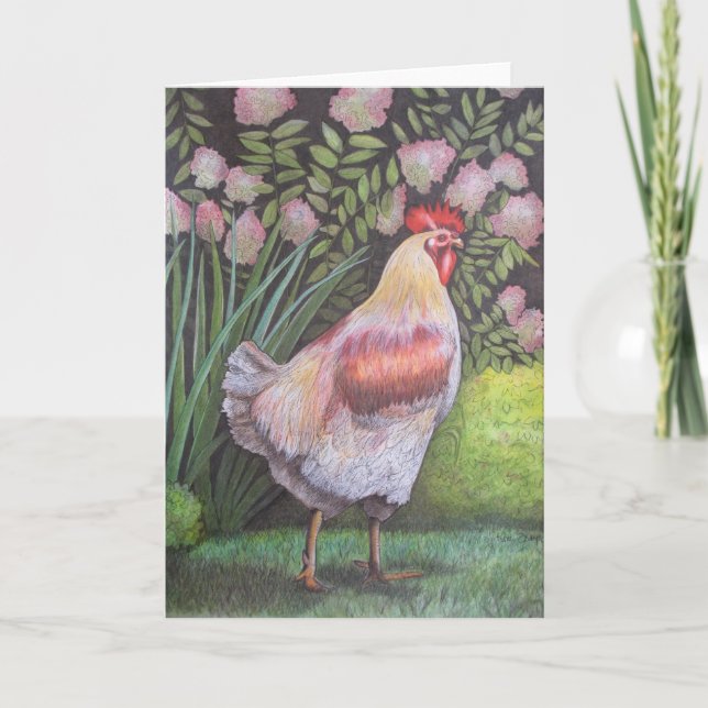 En gå i det trädgårds- HÄLSNINGKORTET Kort (Framsida)