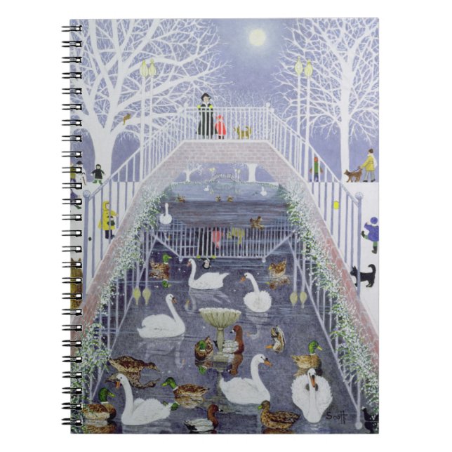 En gå i parkera anteckningsbok (Framsidan)