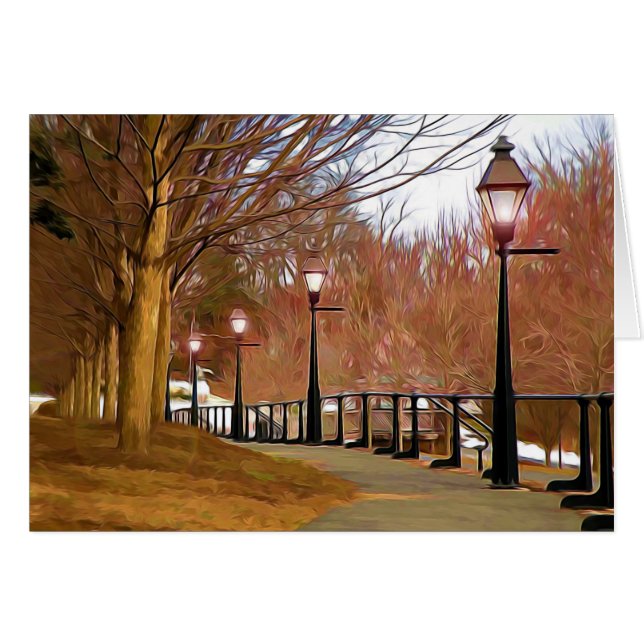 En gå som ska minnas hälsningskort (Framsidan Horizontal)