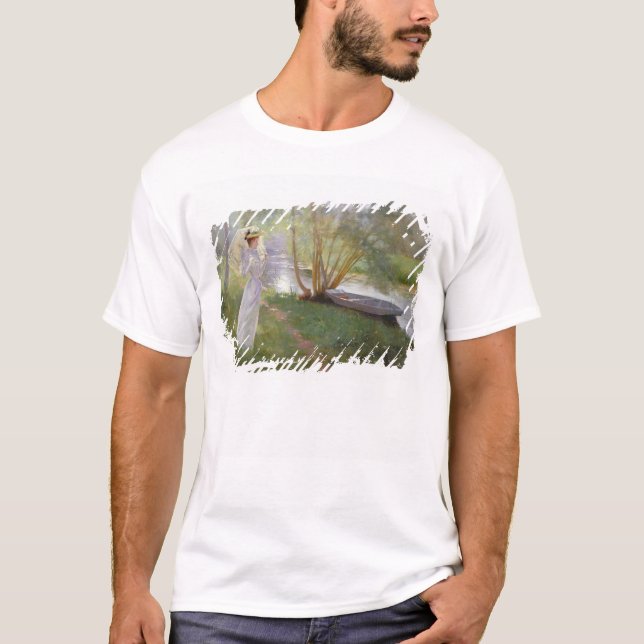 En gå vid floden, 1890 tee (Framsida)