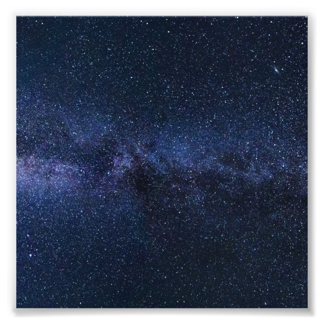 En galaxi av stjärnor på natten himlar fototryck (Framsidan)