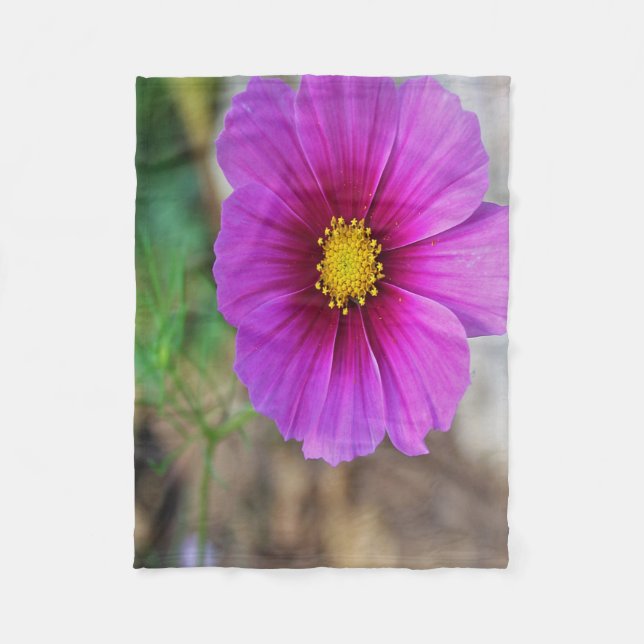 En galaxinsida en blomma fleecefilt (Framsidan)