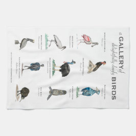 En galleriet med vackra Doofy Birds Kökshandduk