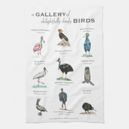 En galleriet med vackra Doofy Birds Kökshandduk