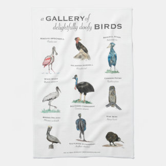 En galleriet med vackra Doofy Birds Kökshandduk