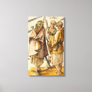 En Gallòglach och två Kerns - Albrecht Dürer Canvastryck