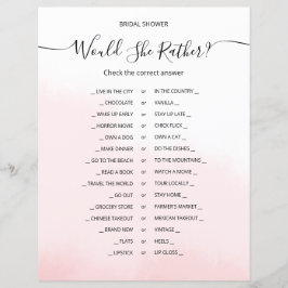 En GAME lakan av papper för en möhippa.