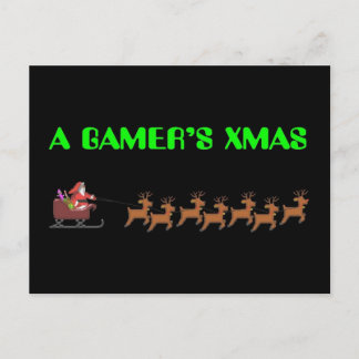 En gamers julafton helg vykort