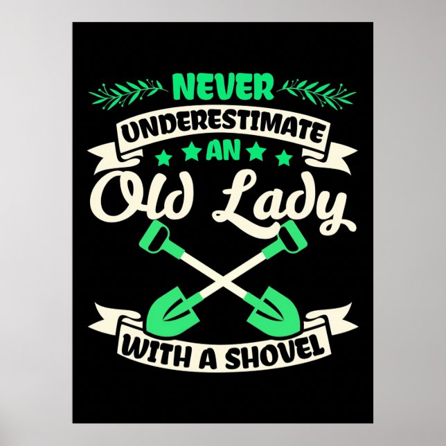 En gammal Dam-garden med stövel Poster (Framsidan)